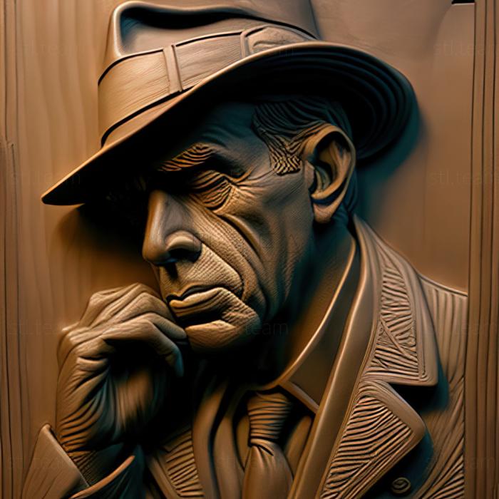 3D model Philip Marlowe Deep Sleep Humphrey Bogart (STL)